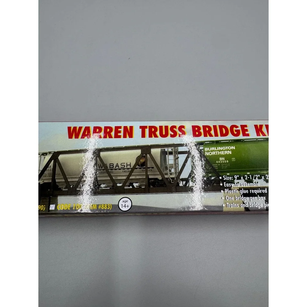 Atlas HO Scale Warren Truss Bridge Kit Code 83 Item 593 Black Model Train